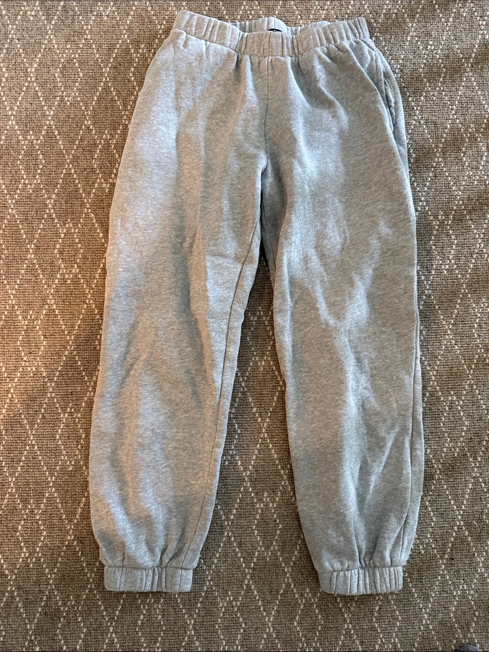 Brandy Melville Light Gray Kids Sweatpants Joggers